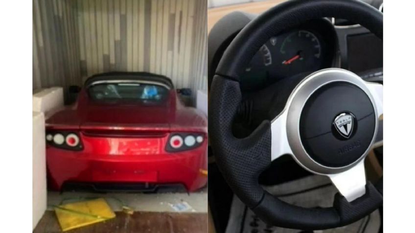 Ponen a la venta tres Tesla Roadster que fueron encontrados en un contenedor marítimo