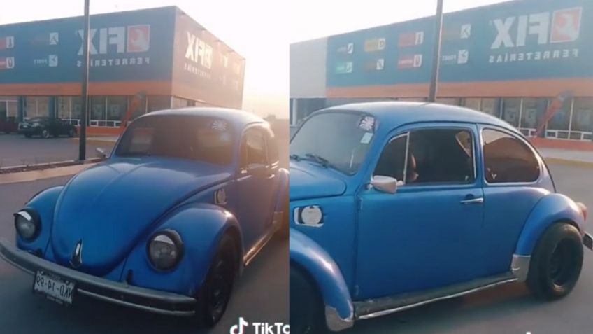 Viral: Un hombre en TikTok presume su compra de un vochito y enternece a todo el mundo