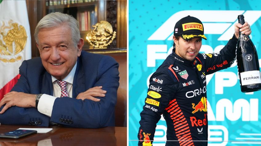 AMLO felicita a Checo Pérez por su victoria en el GP de Miami 2023