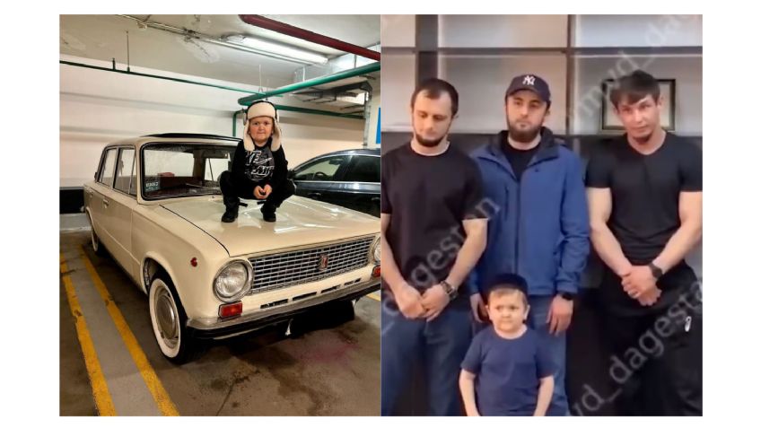 Hasbulla, la estrella de internet, fue detenido en Daguestán, Rusia, por alterar el orden en un automóvil