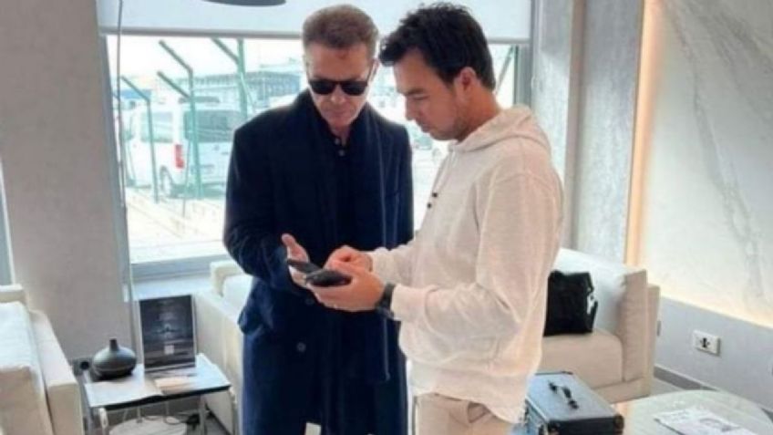 Checo Pérez y Luis Miguel se encuentran en Madrid y enloquecen las redes sociales