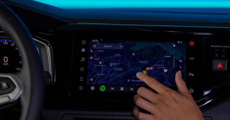 Interior de la Volkswagen Nivus 2023