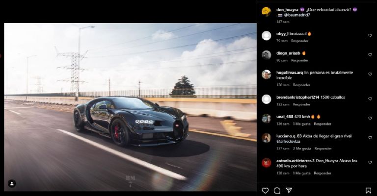 Bugatti Chiron de Don Huayra