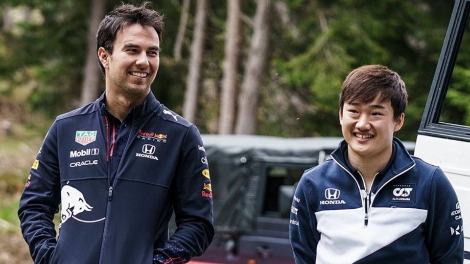 Checo y Yuki Tsunoda