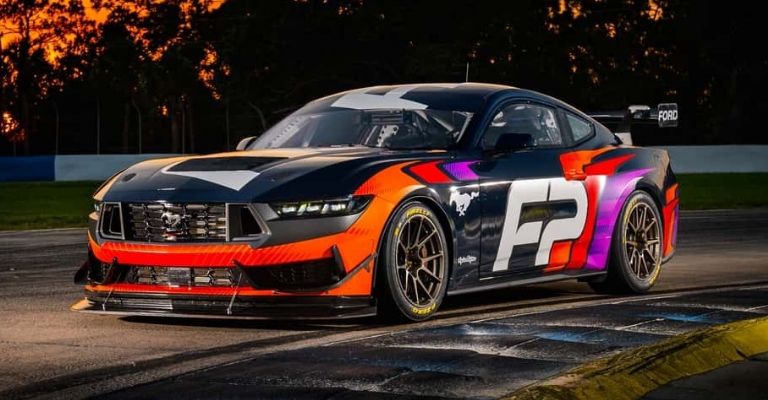 Diseño del Ford Mustang GT4 2024