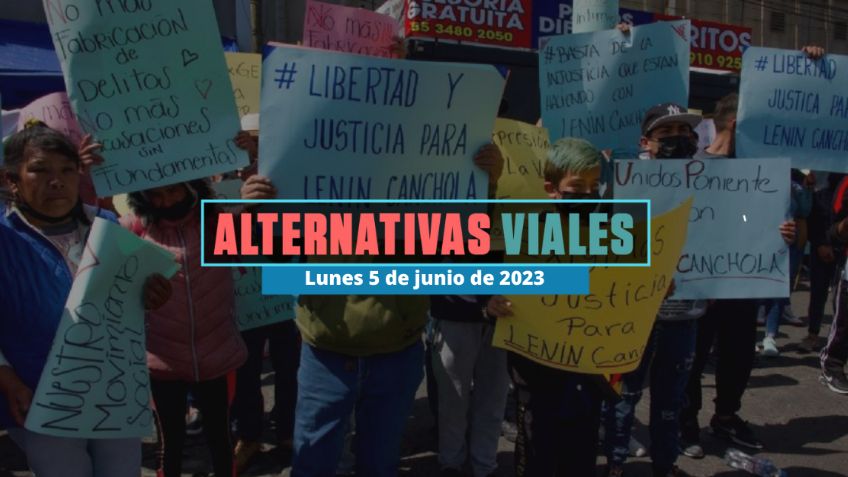 Alternativas viales por marchas: Caravana en la México-Toluca CDMX 5 de junio 2023