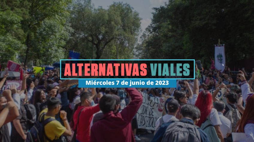 Alternativas viales por marchas CDMX: Movilización del Sindicato de la Educación  7 de junio 2023