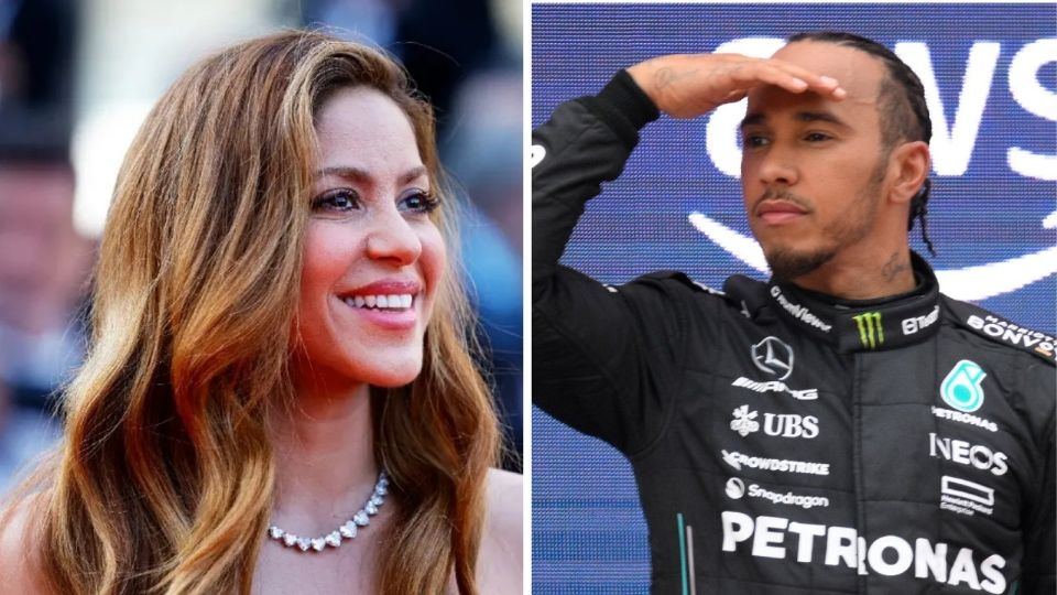 Shakira y Lewis Hamilton