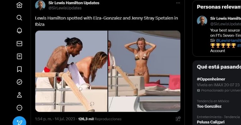 Twitter de Sir Lewis Hamilton Updates