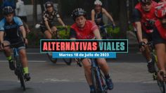 Alternativas viales por rodadas y movilizaciones CDMX hoy 18 de julio de 2023