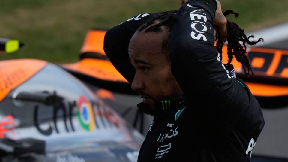 Hamilton, durante el GP de Gran Bretaña 2023