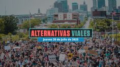 Alternativas viales en CDMX por marchas y rodadas en Paseo de la Reforma hoy 20 de julio de 2023