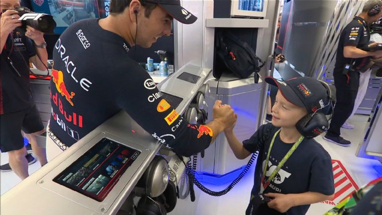 Así reaccionó Checo Pérez con el niño que lloró en el GP de Hungría 2023