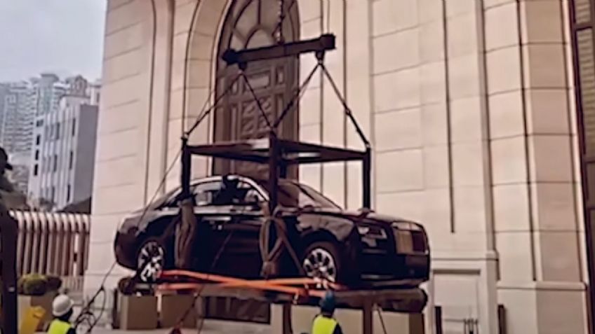 Videos Virales: Este billonario chino quiso subir su Rolls-Royce a su Penthouse del piso 44