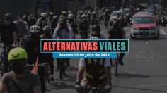 Alternativas viales en CDMX por marchas y rodadas en Paseo de la Reforma hoy 25 de julio de 2023