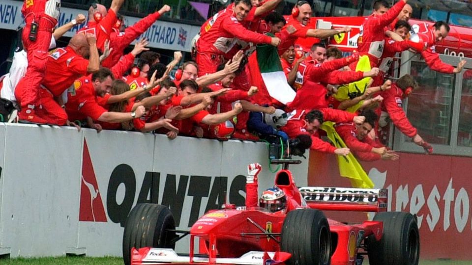 Schumacher, tras ganar con Ferrari