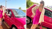 Influencer se inspira en Barbie para transformar su auto; ¡se convirtió en una muñeca de carne y hueso!