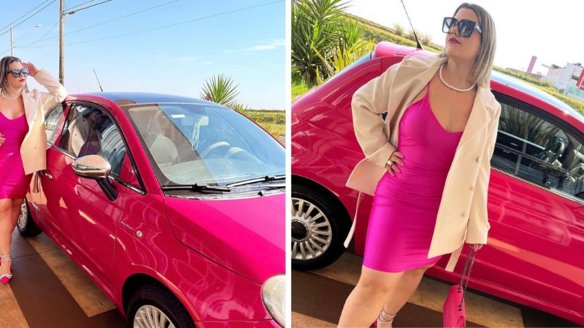 Influencer se inspira en Barbie para transformar su auto; ¡se convirtió en una muñeca de carne y hueso!