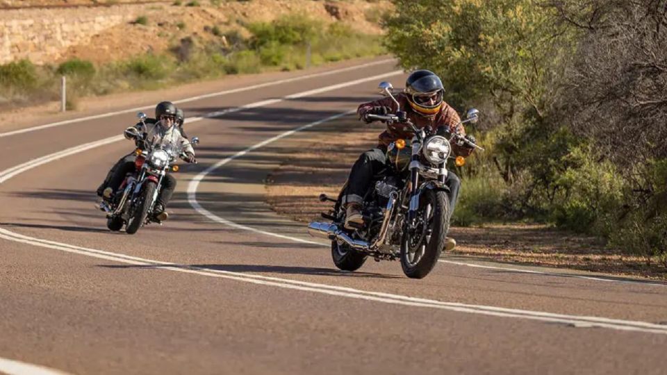 Una clásica moto cruiser que acaba de llegar a México.