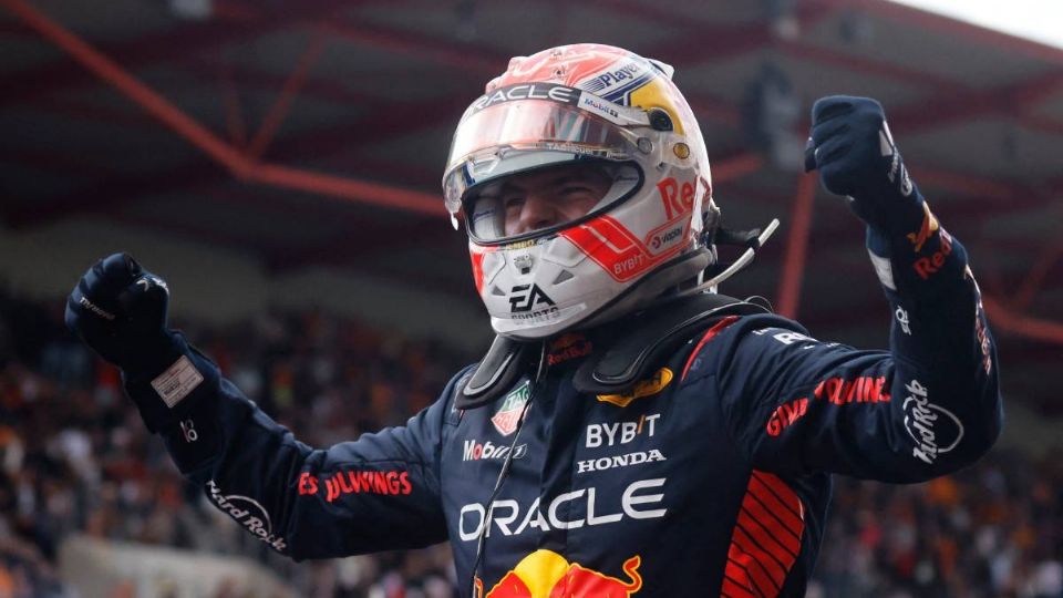 Verstappen festeja en Bélgica