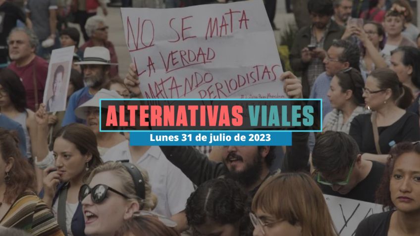 Alternativas viales en CDMX por marcha y caravana al Zócalo hoy 31 de julio de 2023
