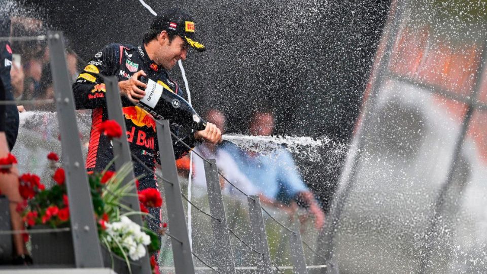 Checo Pérez logró el tercer lugar del podio en el GP de Austria 2023.