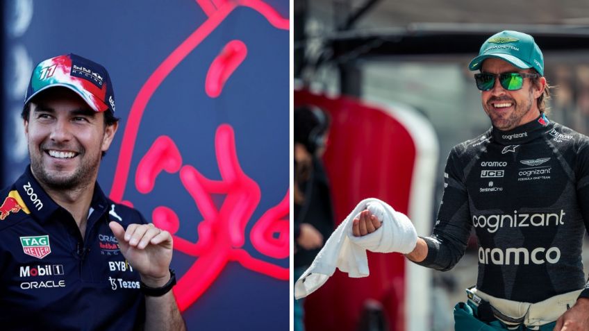 Checo Pérez subasta guantes firmados por Fernando Alonso por una buena causa; ¿quién se quedará con el autógrafo del Magic?