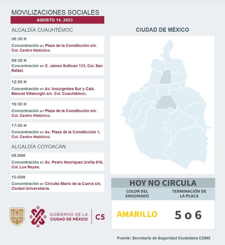 Manifestaciones CDMX