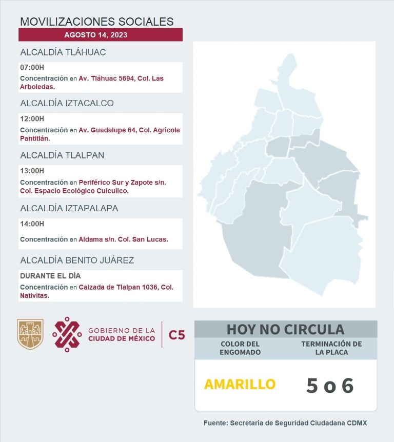 Manifestaciones CDMX