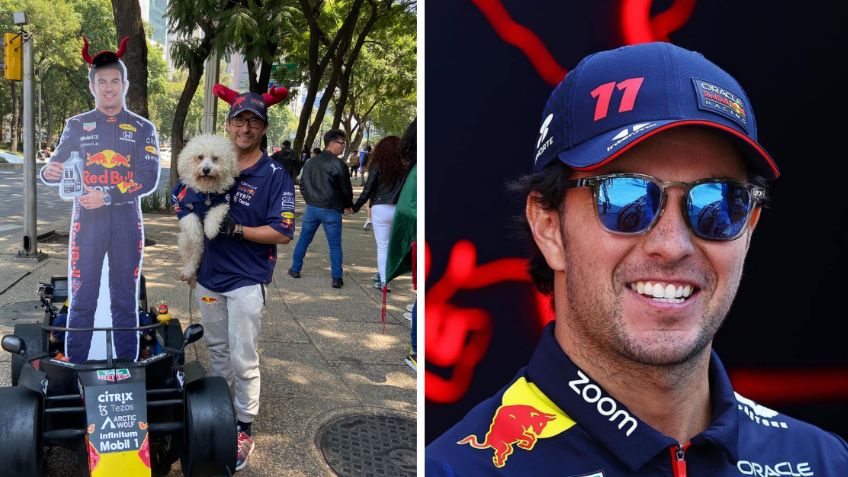 ¡Checo Pérez tiene fans ‘perrones’! Él es Fabbio, el perrito que es fanático del piloto mexicano de Fórmula 1