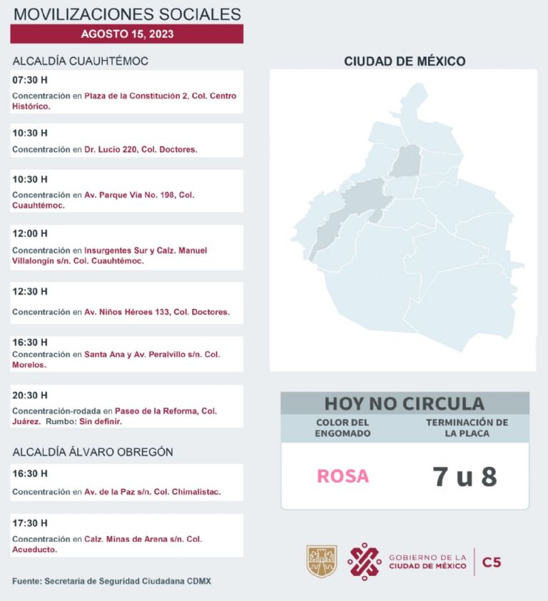 Manifestaciones CDMX