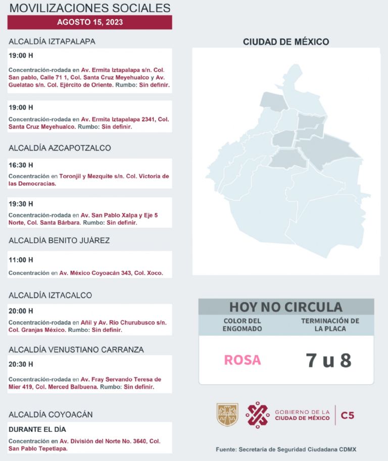 Manifestaciones CDMX