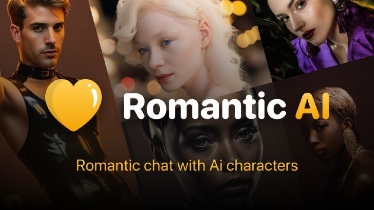 Personajes de la aplicación Romantic AI - Créditos: Romantic AI