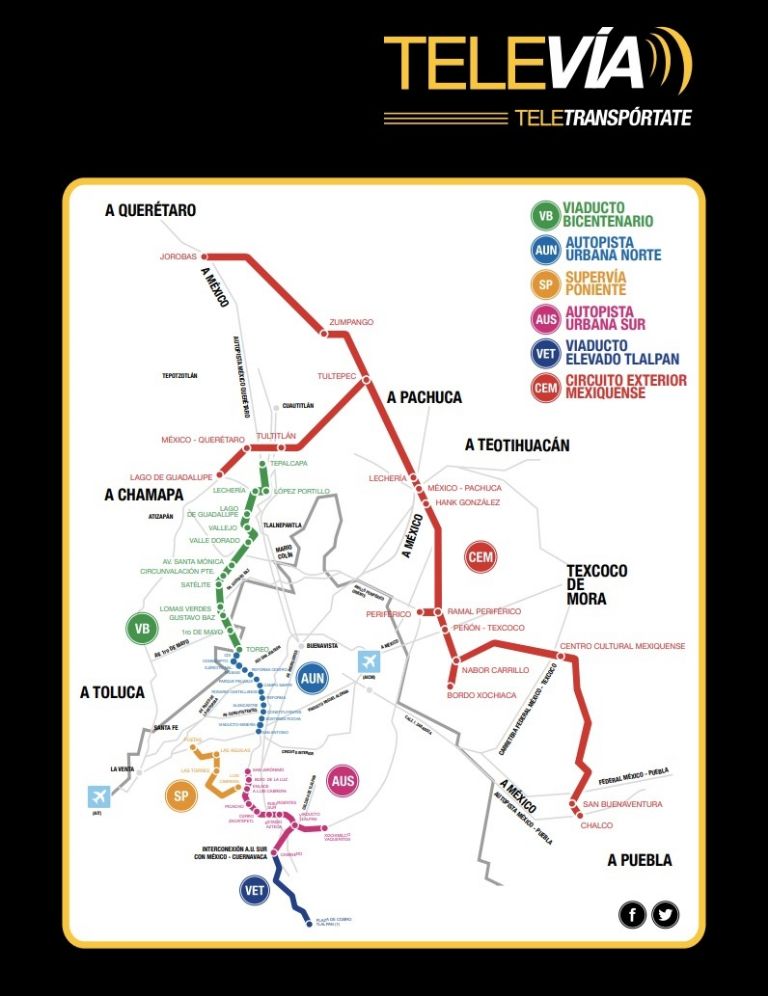 Cobertura TAG TeleVía