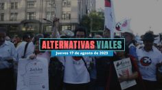 Alternativas viales en CDMX por marcha en el Ángel de la Independencia hoy 17 de agosto de 2023