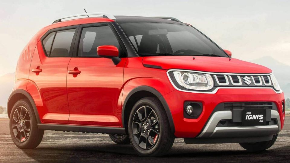 Suzuki Ignis 2023 en color rojo