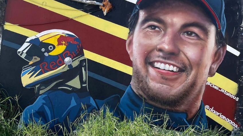 ¡Artistas urbanos crean un mural muy realista de Checo Pérez! Entérate dónde está para tomarte una foto