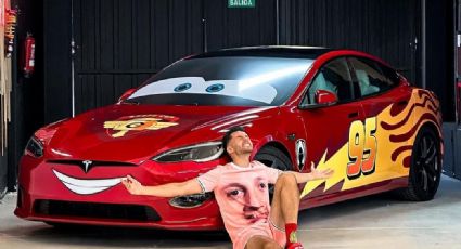 VIDEO: ¡El youtuber TheGrefg convierte su Tesla en el Rayo McQueen! Échale un ojo y ve cómo quedó