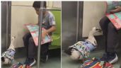 ¡Dos grandes amigos! Se hace viral video entre un niño y su pato en el metro de la CDMX