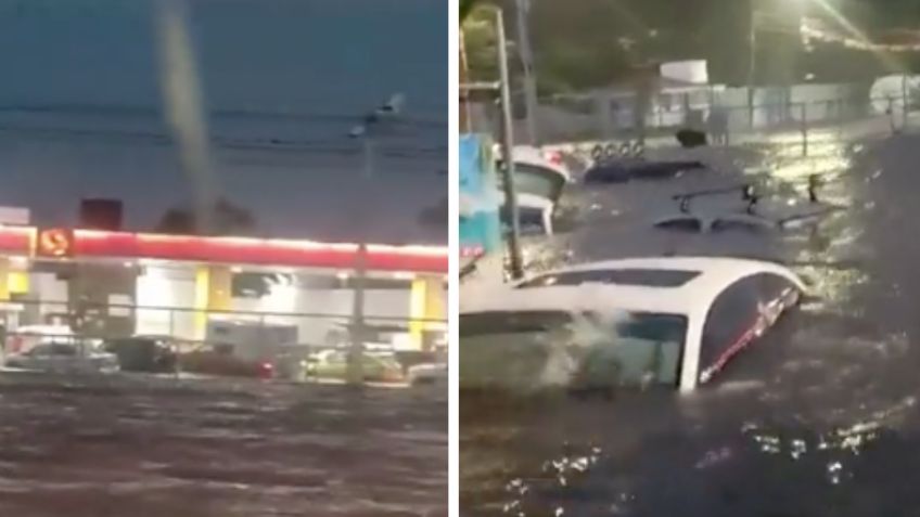 Fuertes lluvias desatan el caos en Guadalajara; inundaciones afectan automovilistas
