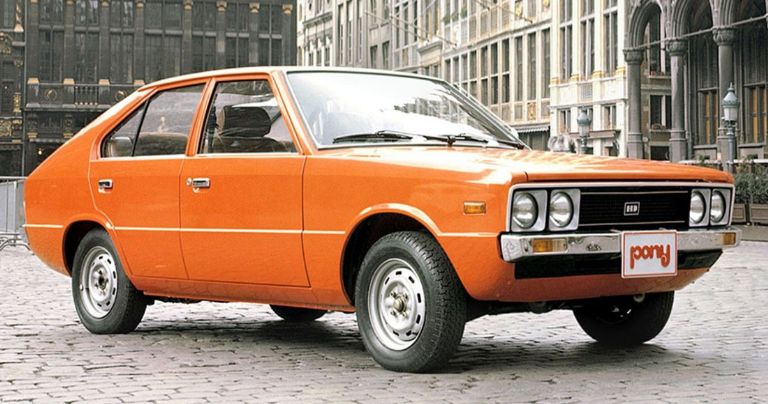 Así era el automóvil Hyundai Pony Coupé