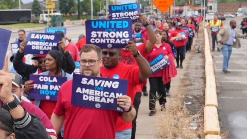 Huelga automotriz en Estados Unidos: GM, Stellantis y Ford arrancan paro simultáneo