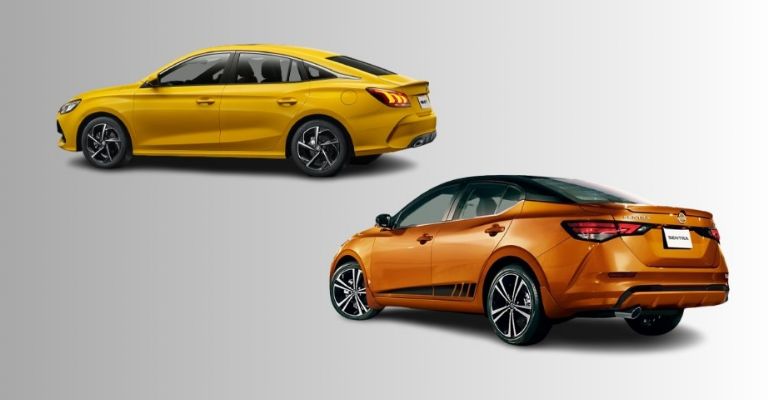 MG GT vs Nissan Versa, comparativa de diseño