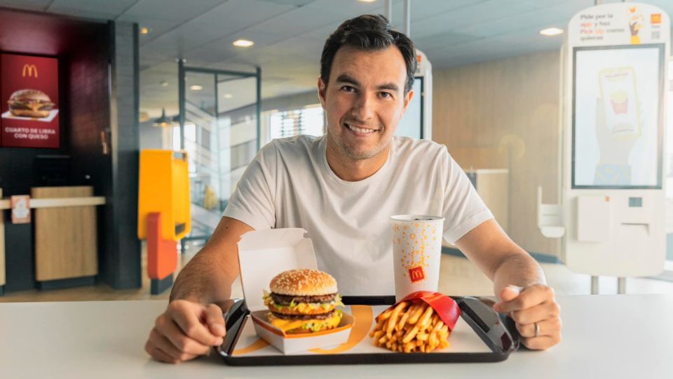 Checo Pérez es la imagen de McDonald's en México.