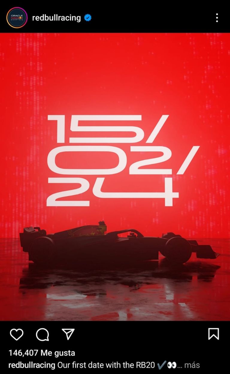 Cuándo se presenta el RB20 de Oracle Red Bull Racing