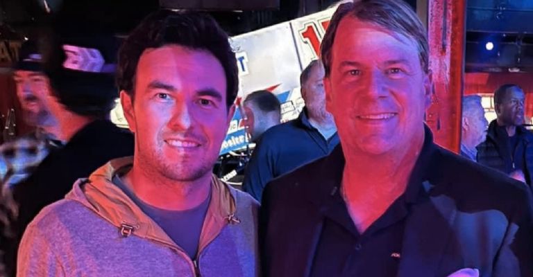 Checo Pérez y Jim Farley, CEO de Ford.