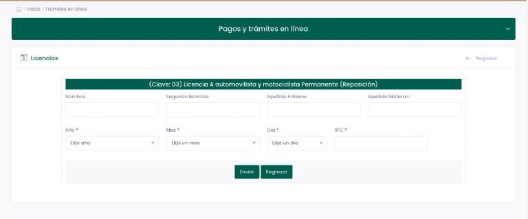 Licencia de conducir permanente