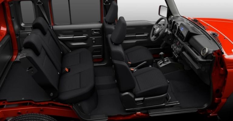 Motor e interior de la Suzuki Jimny 5 puertas