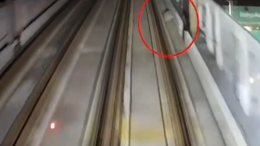 Video Viral: Hombre intenta descarrilar el tren de Monterrey, esto es lo que pasó