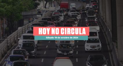 Hoy No Circula sabatino 19 de octubre de 2024 en CDMX y Edomex: ¿Qué autos descansan?